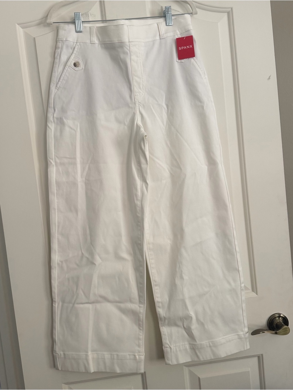 SPANX Bright White Wide-Leg Pants with Tag